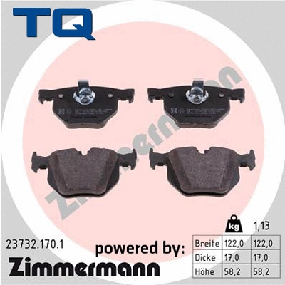 Brake Pad Set, disc brake (TQ-BP0561)