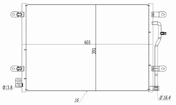 Condenser, air conditioning (TQ-HL-640)