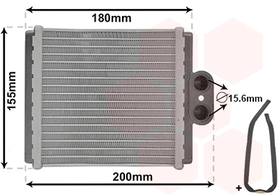 Heat Exchanger, interior heating (TQ-52006093)