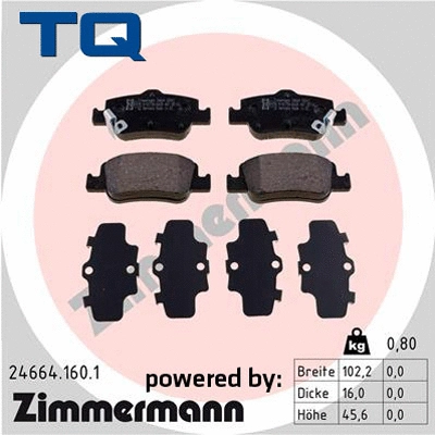 Brake Pad Set, disc brake (TQ-BP0856)