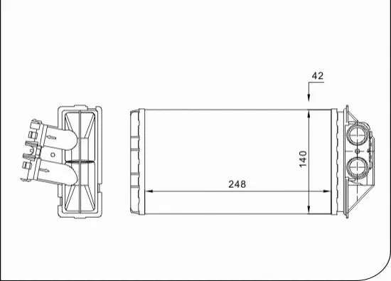 Heat Exchanger, interior heating (TQ-YMLH161)