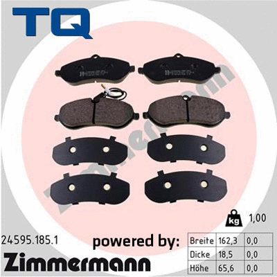Brake Pad Set, disc brake (TQ-BP0837)