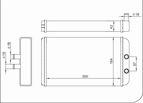 Heat Exchanger, interior heating (TQ-YMLH202)