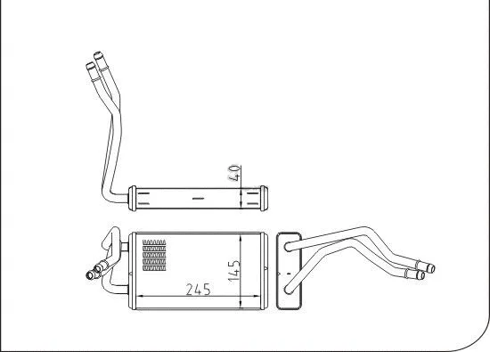 Heat Exchanger, interior heating (TQ-YMLBH180)