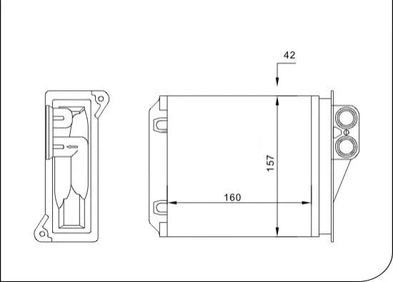 Heat Exchanger, interior heating (TQ-YMLH191)