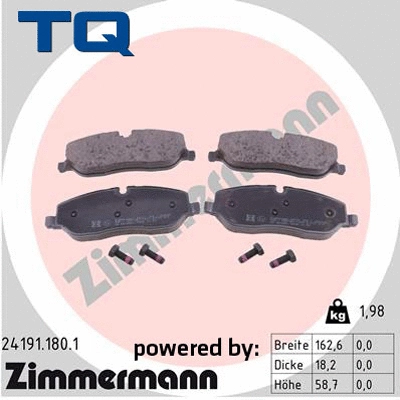Brake Pad Set, disc brake (TQ-BP0713)
