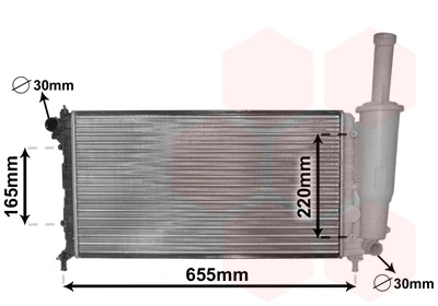 Radiator, engine cooling (TQ-17002218)