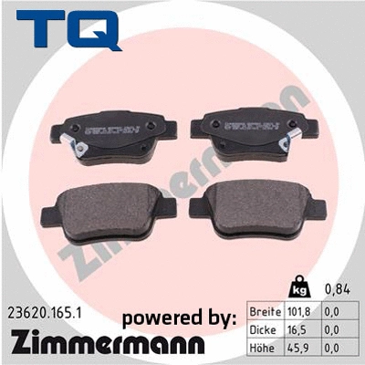 Brake Pad Set, disc brake (TQ-BP0529)