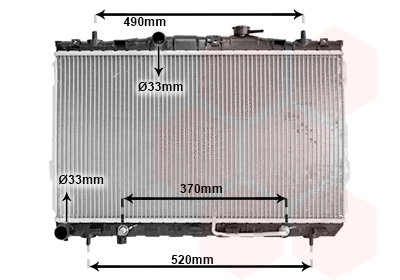 Radiator, engine cooling (TQ-82002105)
