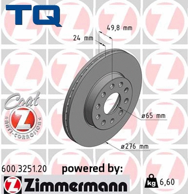Brake Disc (TQ-BD1191)