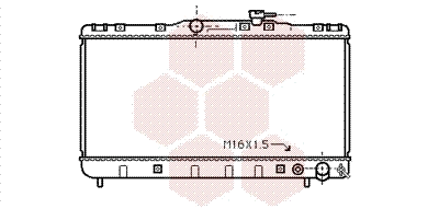 Radiator, engine cooling (TQ-53002145)