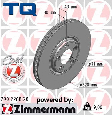 Brake Disc (TQ-BD0582)