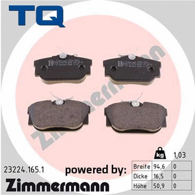 Brake Pad Set, disc brake (TQ-BP0399)