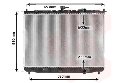 Radiator, engine cooling (TQ-83002072)