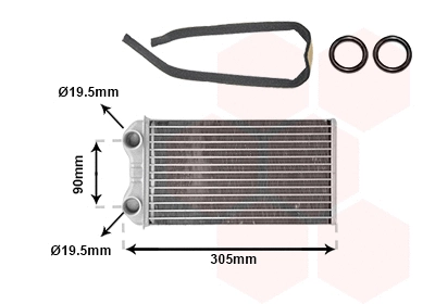 Heat Exchanger, interior heating (TQ-43006439)