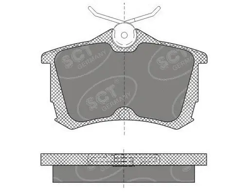 Brake Pad Set, disc brake (SP 607 PR)