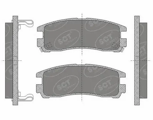 Brake Pad Set, disc brake (SP 651 PR)