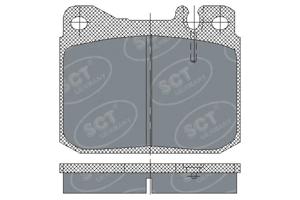 Brake Pad Set, disc brake (SP 103 PR)