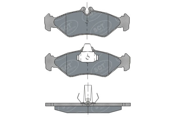 Brake Pad Set, disc brake (SP 301 PR)