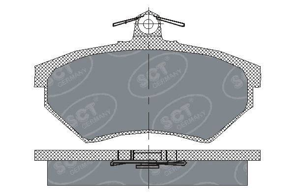 Brake Pad Set, disc brake (SP 110 PR)