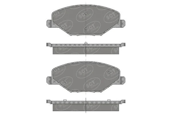 Brake Pad Set, disc brake (SP 668 PR)