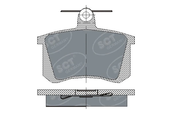 Brake Pad Set, disc brake (SP 145 PR)
