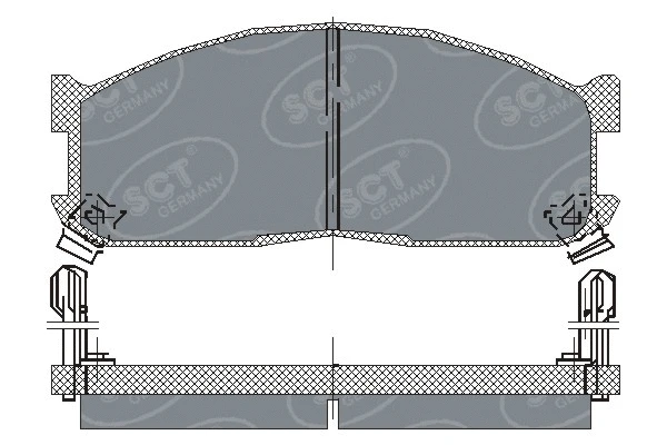 Brake Pad Set, disc brake (SP 128 PR)