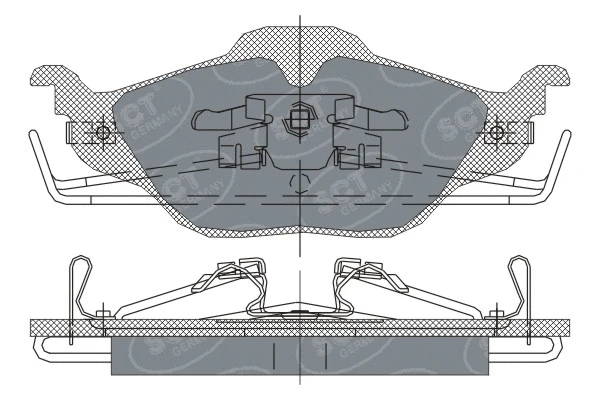 Brake Pad Set, disc brake (SP 241 PR)