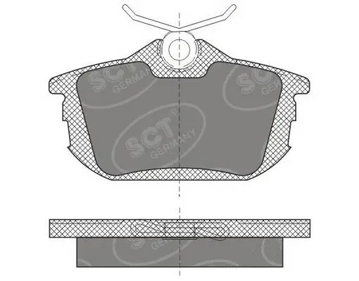 Brake Pad Set, disc brake (SP 608 PR)