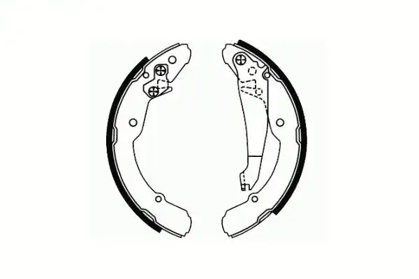 Brake Shoe Set, parking brake (SS 545)