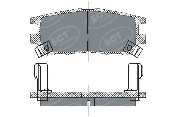 Brake Pad Set, disc brake (SP 202 PR)