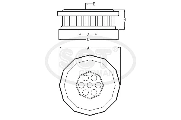 Hydraulic Filter, steering (SH 4765)