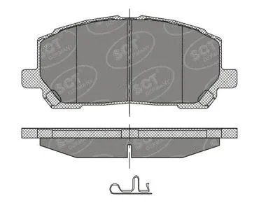 Brake Pad Set, disc brake (SP 399 PR)