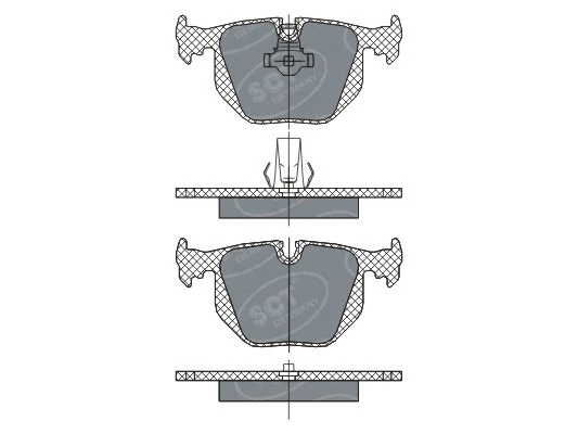 Brake Pad Set, disc brake (SP 271 PR)