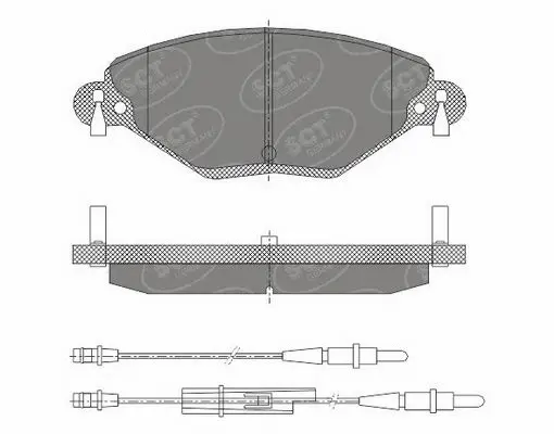 Brake Pad Set, disc brake (SP 421 PR)