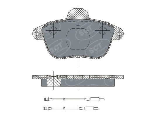 Brake Pad Set, disc brake (SP 295 PR)
