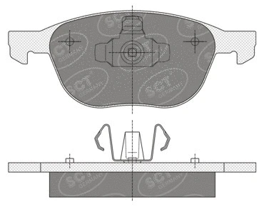 Brake Pad Set, disc brake (SP 358 PR)