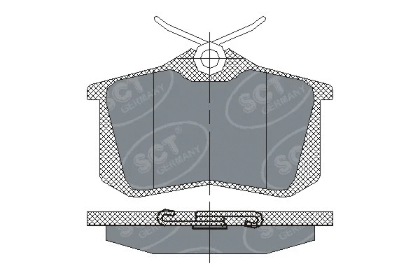 Brake Pad Set, disc brake (SP 113 PR)