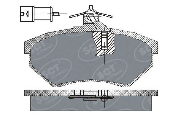 Brake Pad Set, disc brake (SP 111 PR)