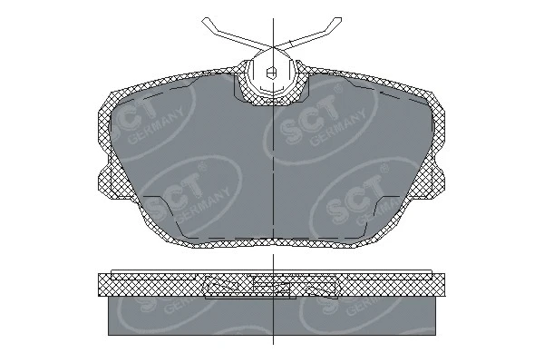 Brake Pad Set, disc brake (SP 124 PR)