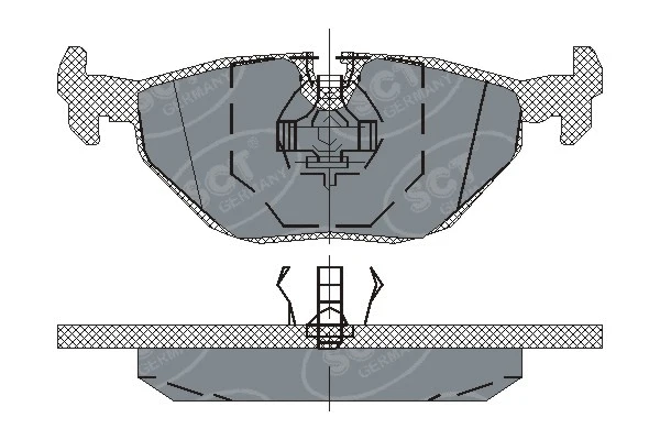 Brake Pad Set, disc brake (SP 170 PR)
