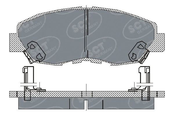 Brake Pad Set, disc brake (SP 180 PR)