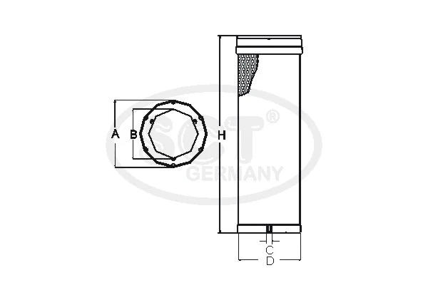 Secondary Air Filter (SW 3888)