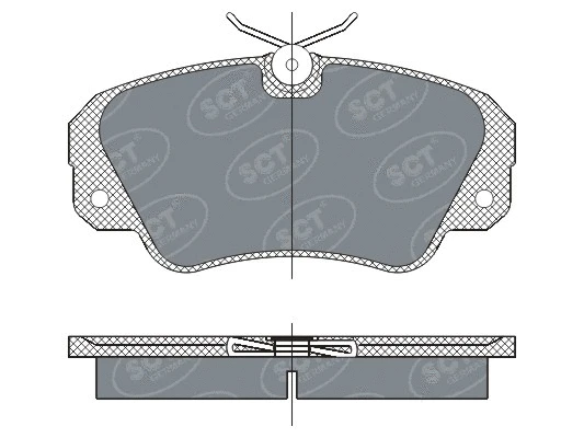 Brake Pad Set, disc brake (SP 287 PR)