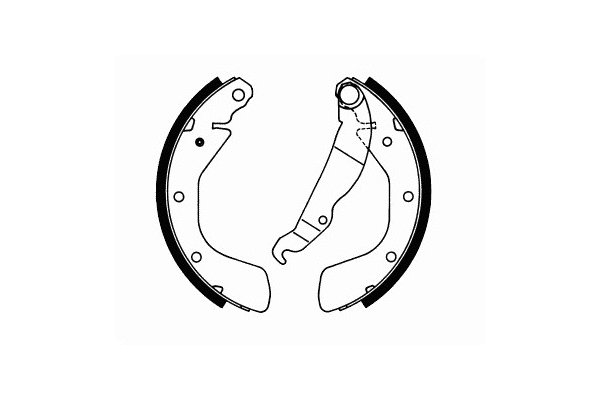 Brake Shoe Set, parking brake (SS 520)