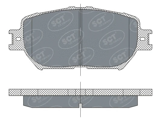 Brake Pad Set, disc brake (SP 275 PR)