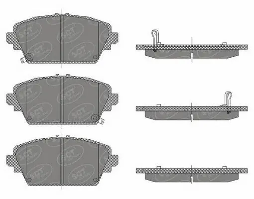 Brake Pad Set, disc brake (SP 442 PR)