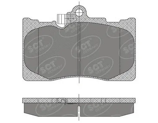 Brake Pad Set, disc brake (SP 475 PR)