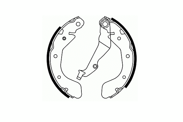 Brake Shoe Set, parking brake (SS 553)