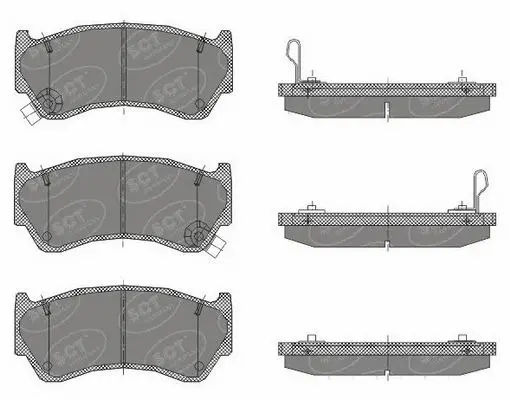 Brake Pad Set, disc brake (SP 439 PR)